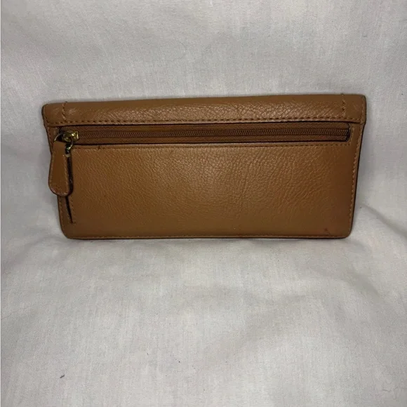 🤎 Coach Classic Tan Leather Snap Wallet - Picture 2 of 7